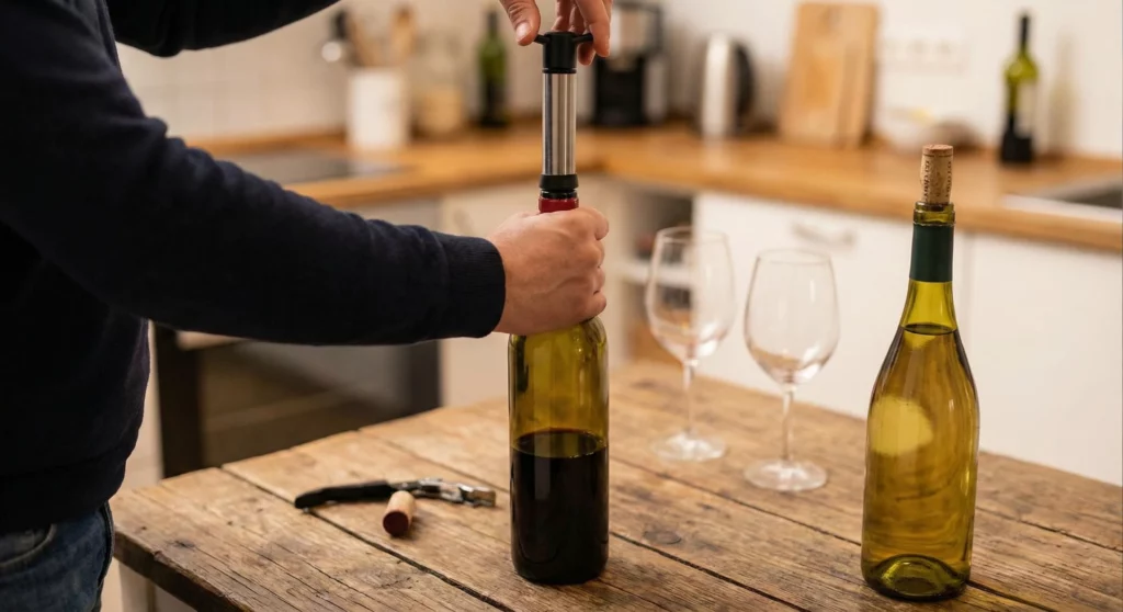 Comment bien conserver une bouteille de vin ouverte ?